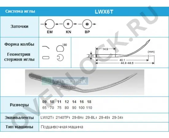  jano-me.ru   Schmetz LWx6T (29-BL)-0